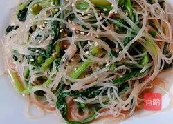 Illustration of how to make cold spinach vermicelli 7