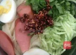 Illustration of how to make cold noodles 4