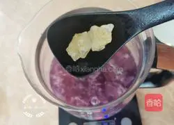 Illustration of how to make Tremella Fungus and Purple Sweet Potato Soup 9