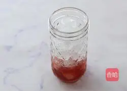 Matcha Illustration of how to make berry ice drink 2