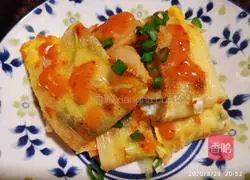 Illustration of how to make Northeastern grilled cold noodles 6