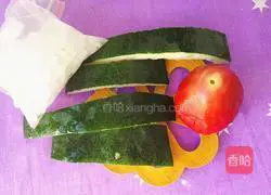 Illustration of how to make rock sugar lotus and winter melon rind 1