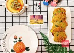 Illustration of how to make lazy vegetable pancake 10