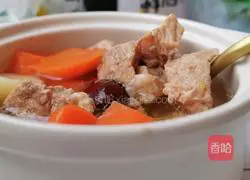 Illustration of how to make carrot and yam lean meat soup 8