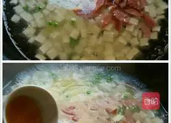 Illustration of how to make shrimp and tofu soup 8