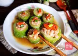 Illustration of how to make cucumber stuffed with meat 14