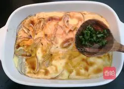 Illustration of how to make clam stewed eggs 16