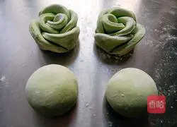 Illustration of how to make spinach steamed buns 5