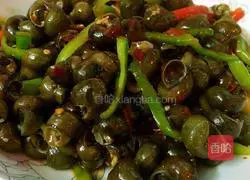 Illustration of how to make spicy field snails 11