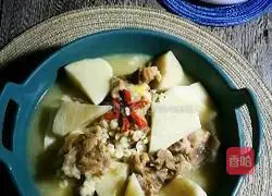 Yam and barley spine soup recipe 2