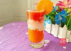 Illustration of how to make carrot and watermelon milkshake 11