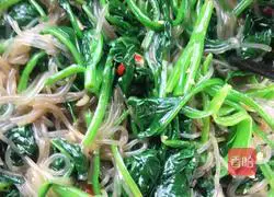 Cold spinach vermicelli Practice illustration 11