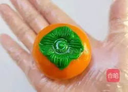Illustration of how to make persimmon mooncakes 8