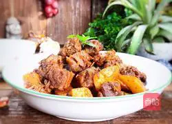 Potato roasted duck Illustration of how to make leg meat 20