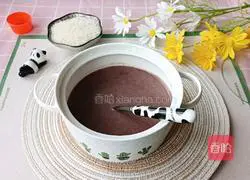 Illustration of how to make rice and black rice paste 1