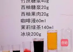 Illustration of how to make grapefruit coffee 1