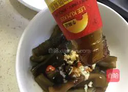 Illustration of how to make cold seaweed bamboo shoots 11