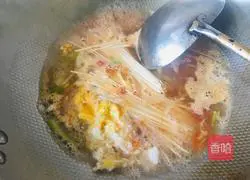 Illustration of how to make tomato sauce egg noodles in 10 minutes 5