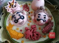 Chinese Birthday Flower Cake Recipe Illustration 4