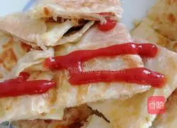 Cheese Hand Pancake Recipe Illustration 3