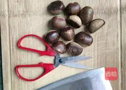 Illustration of how to make chestnut and red bean syrup 2