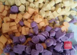 Three-color taro balls (handmade) illustration 9