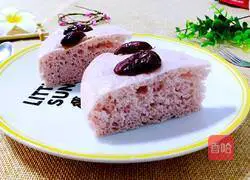 Illustration of how to make purple sweet potato cake 12