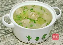 Winter Melon Meat Illustration of how to make pill soup 10