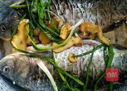 Illustration of how to make cold crucian carp 1