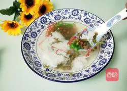 Illustration of homemade mung bean soup 11