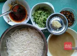 Illustration of how to make sesame cold noodles 3