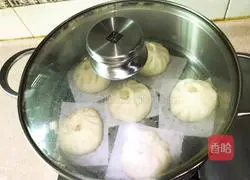 Illustration of how to make dried beans and fresh meat buns 16