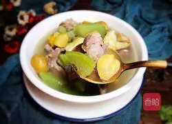 Chestnut, radish and pork bone soup Practice illustration 9