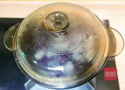 Illustration of how to make purple sweet potato and water chestnuts 8