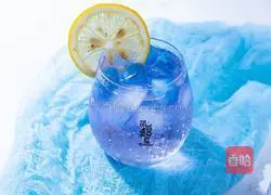 Illustration of how to make a beautiful butterfly pea flower drink 1