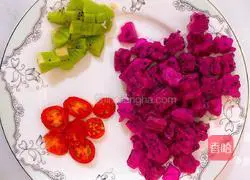 Illustration of how to make pearl pitaya dessert 2