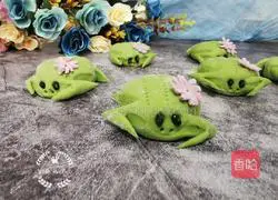 Illustration of how to make frog kidney bean buns 13