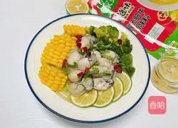 Oyster hotpot in sour soup Illustration of practice 14