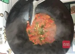 Home version of egg persimmon noodles recipe illustration 7