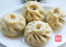 Illustration of how to make lettuce leaf vegetable buns 10