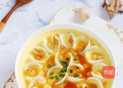 Illustration of how to make steamed clam eggs 12