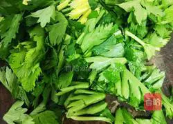 Illustration of how to make raw celery drink 2