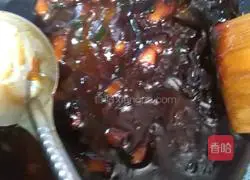 Illustration of how to make noodles with green onions and mushrooms 6