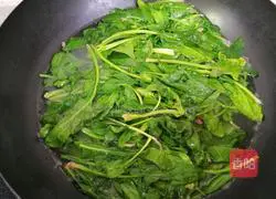 Illustration of how to make yuba and spinach with soy sauce 4