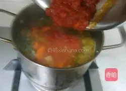 Illustration of authentic Russian borscht recipe 18