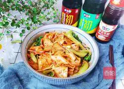 Illustration of how to make fried noodles with oil 21