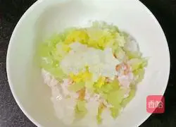 Illustration of how to make shrimp, rice and egg custard (baby food supplement) 9
