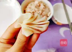 Illustration of how to make healthy persimmon and wheat ear-shaped dumplings 9