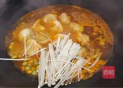 Illustration of making braised dumplings with soy sauce 9