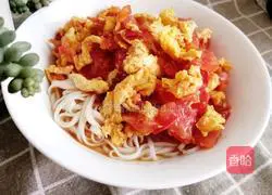 Illustration of how to make egg tomato noodles 9